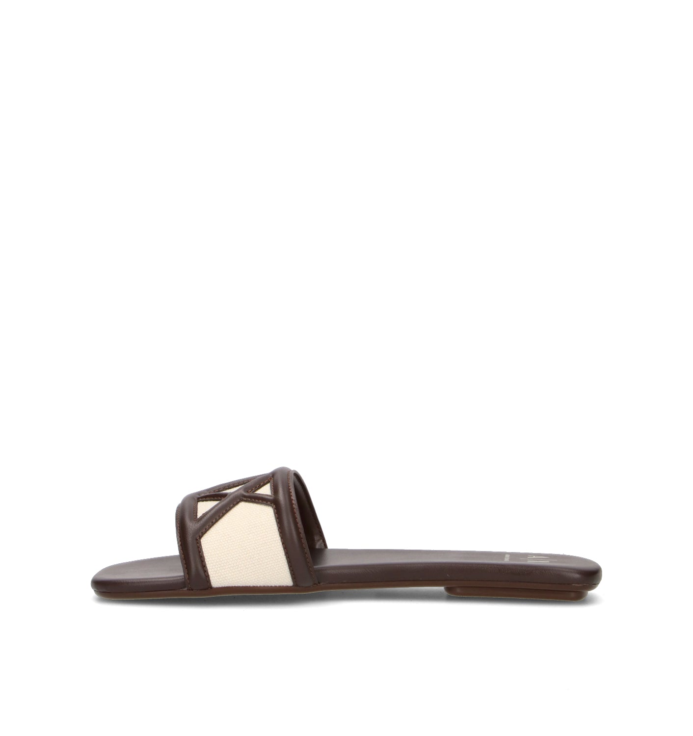 ARMANI EXCHANGE Ciabatta donna marrone/avorio