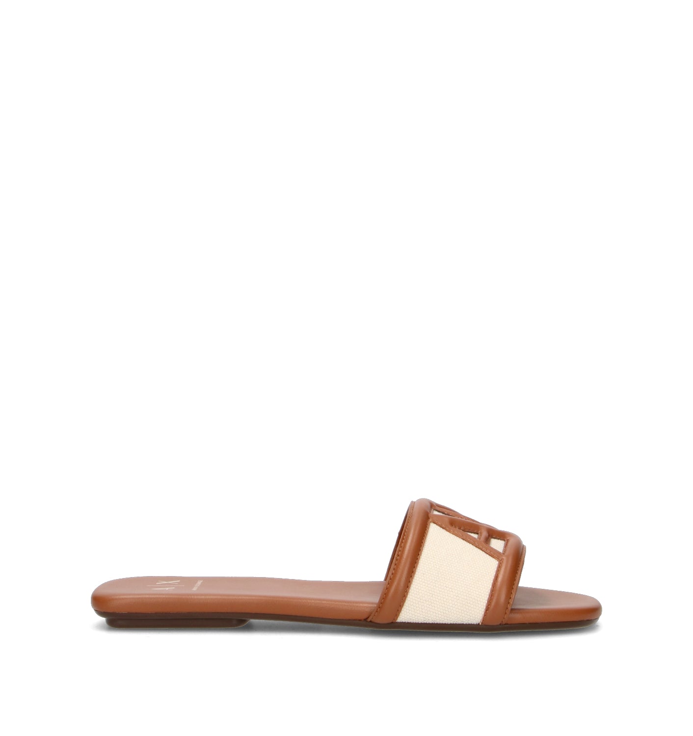 ARMANI EXCHANGE Ciabatta donna avorio/marrone