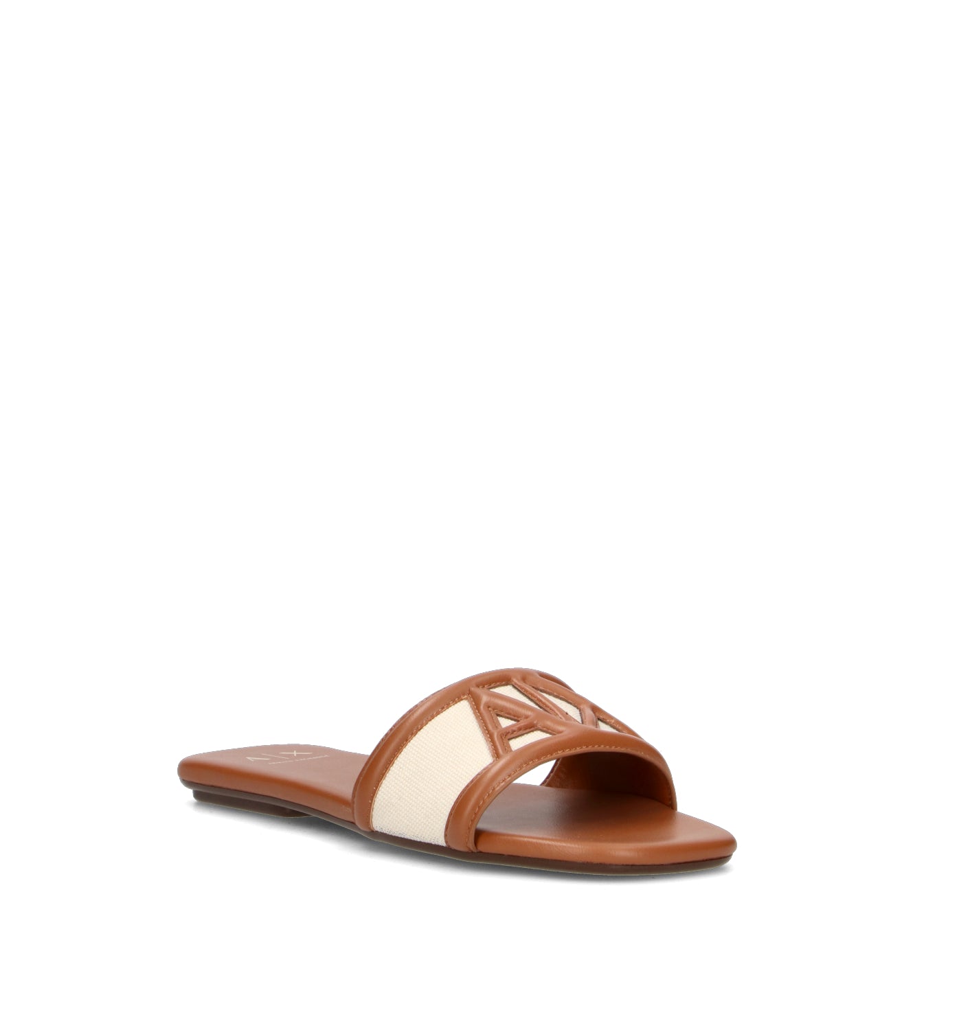 ARMANI EXCHANGE Ciabatta donna avorio/marrone