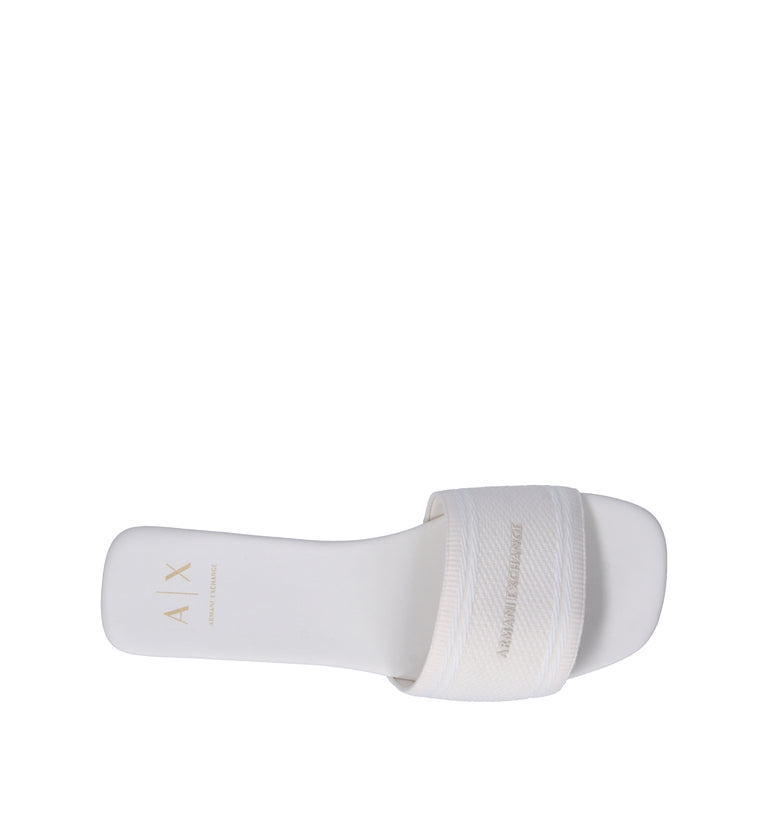 ARMANI EXCHANGE Ciabatta donna bianca