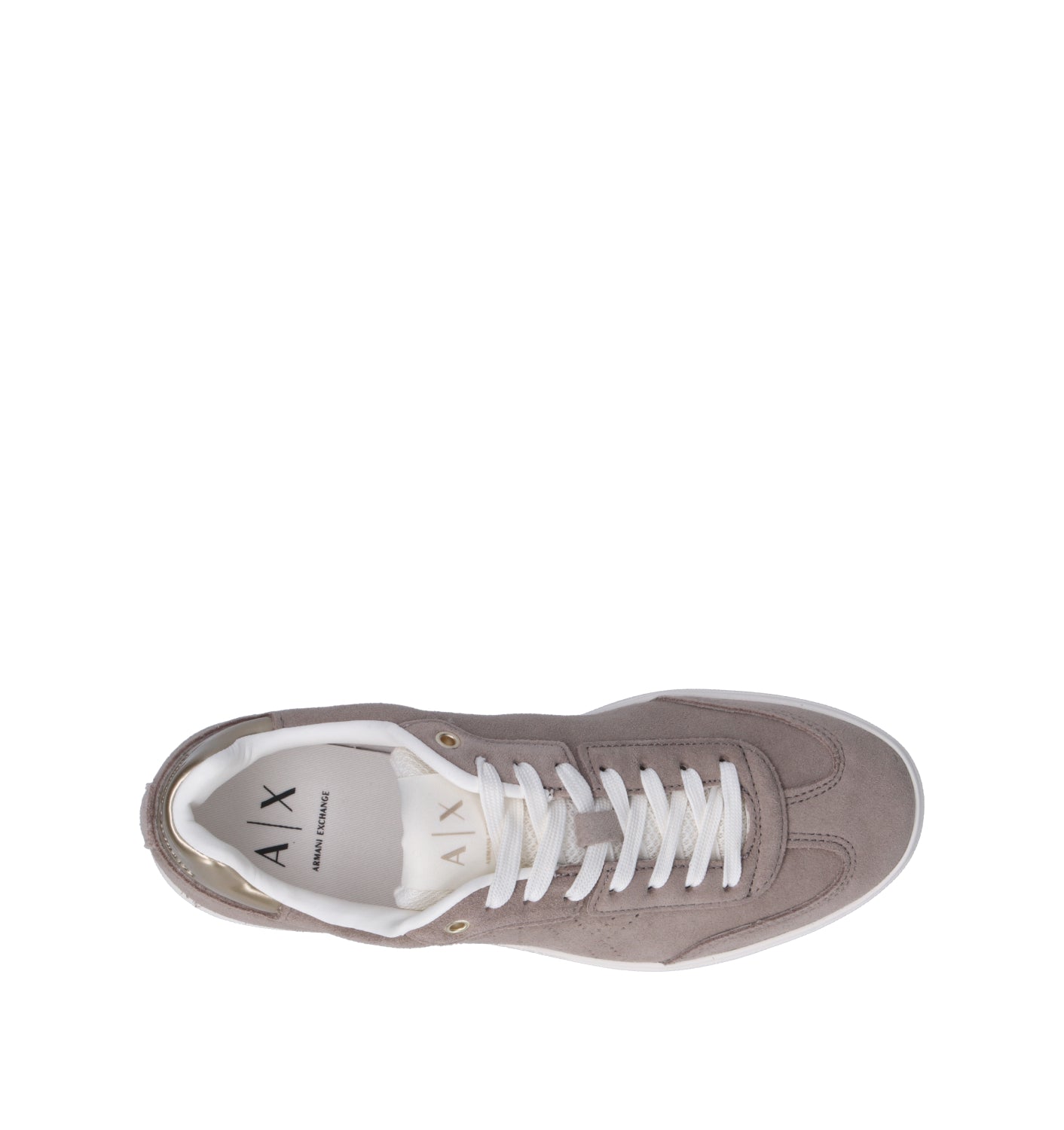 ARMANI EXCHANGE Sneaker donna taupe in suede