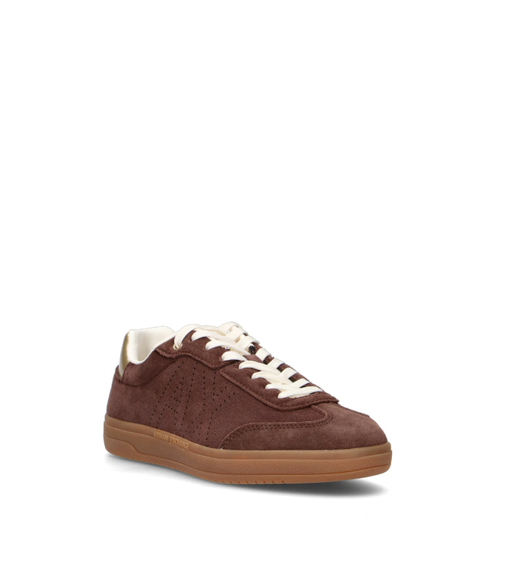 ARMANI EXCHANGE Sneaker donna marrone in suede