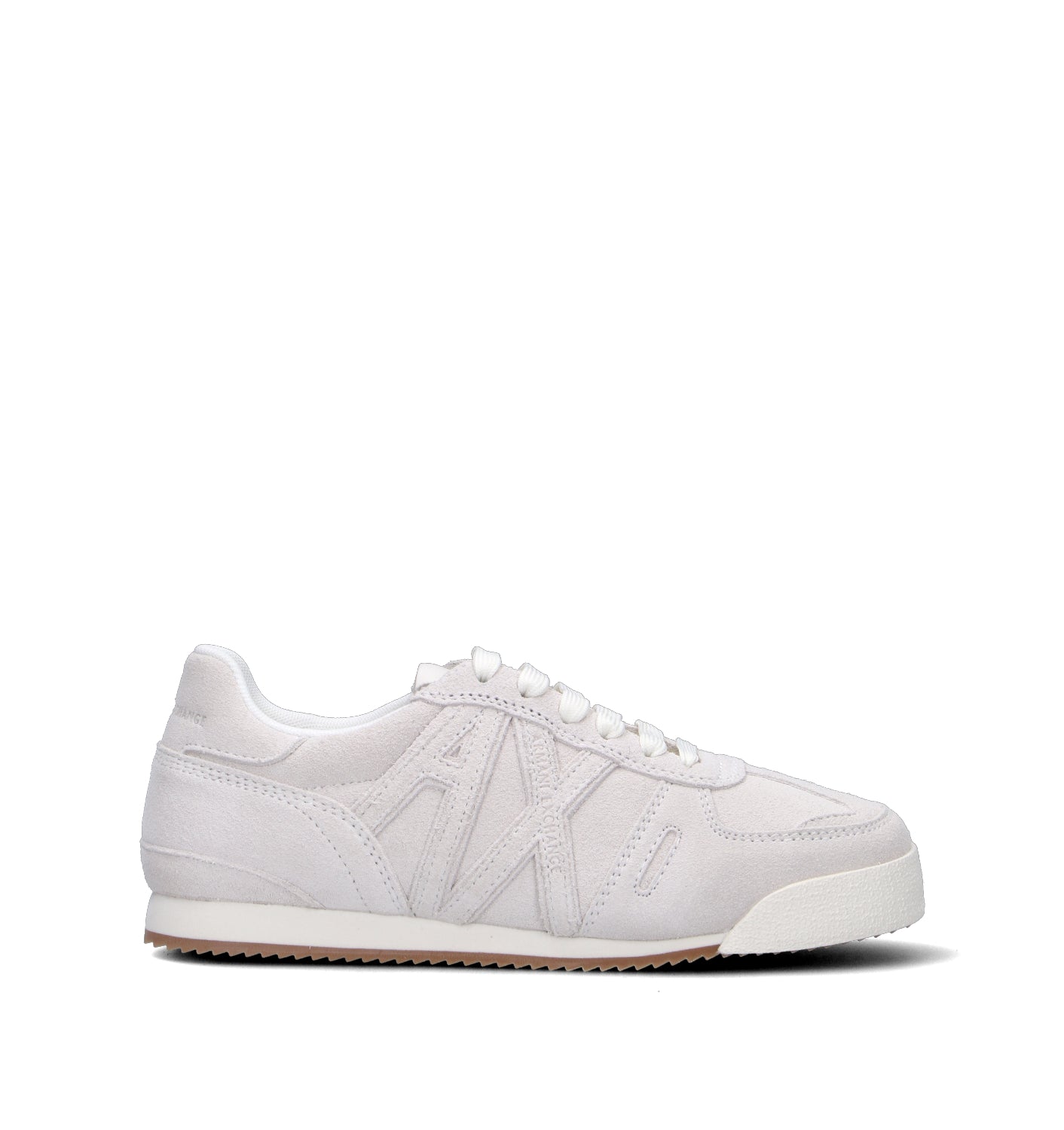 ARMANI EXCHANGE Sneaker donna bianca in suede