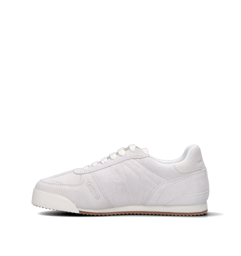 ARMANI EXCHANGE Sneaker donna bianca in suede