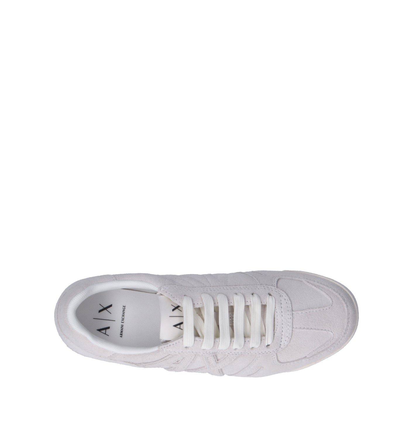 ARMANI EXCHANGE Sneaker donna bianca in suede