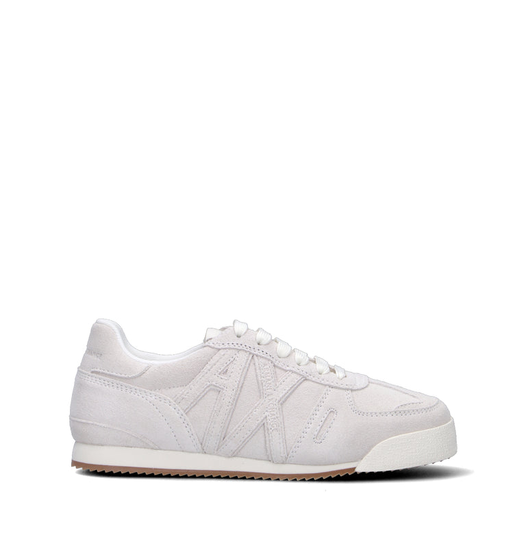 ARMANI EXCHANGE Sneaker donna bianca in suede
