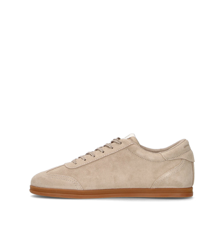 ARMANI EXCHANGE Sneaker donna beige in suede