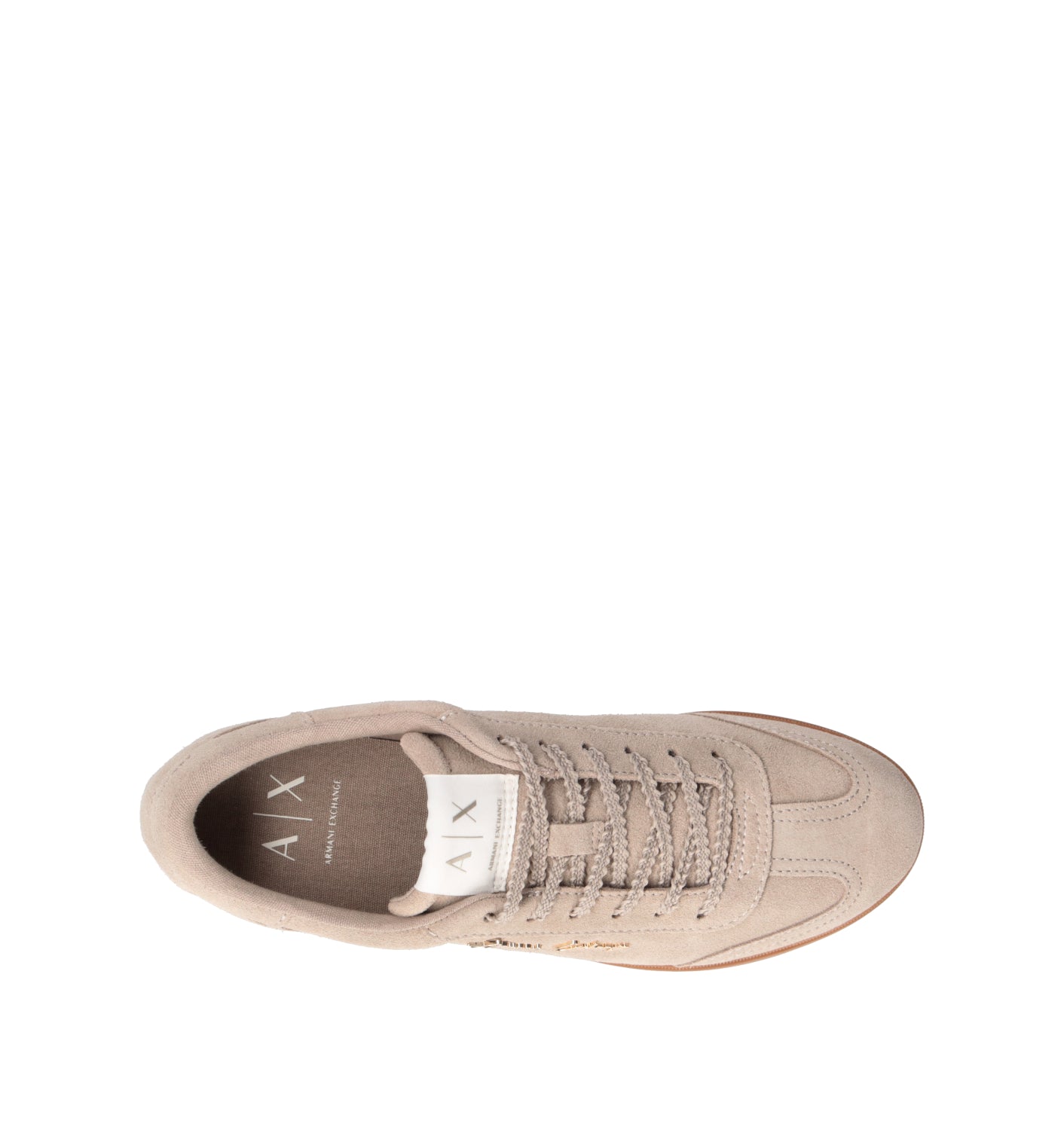 ARMANI EXCHANGE Sneaker donna beige in suede