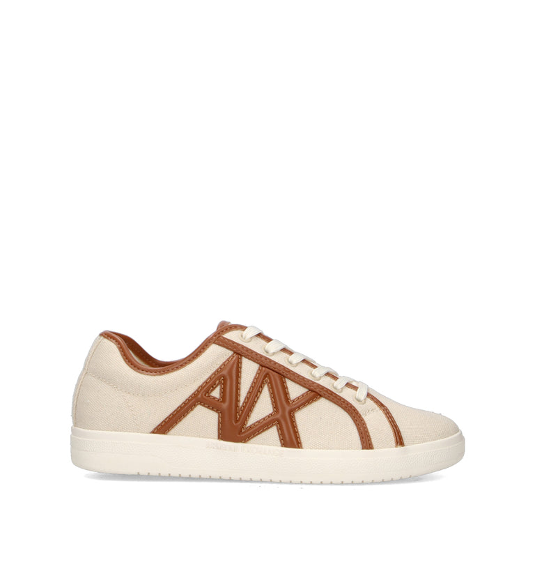 ARMANI EXCHANGE Sneaker donna bianca/cuoio