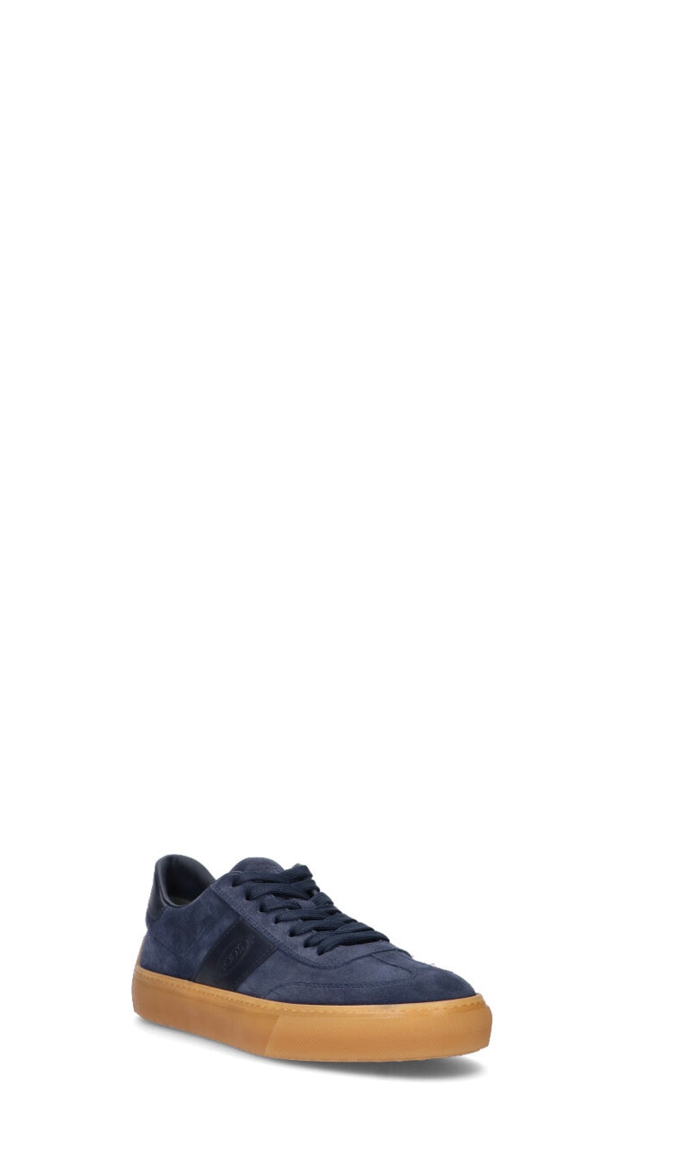 TODS Sneaker uomo blu in suede