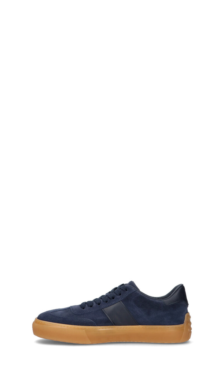 TODS Sneaker uomo blu in suede