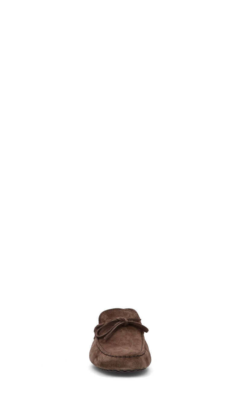 TOD'S Mocassino uomo marrone in suede