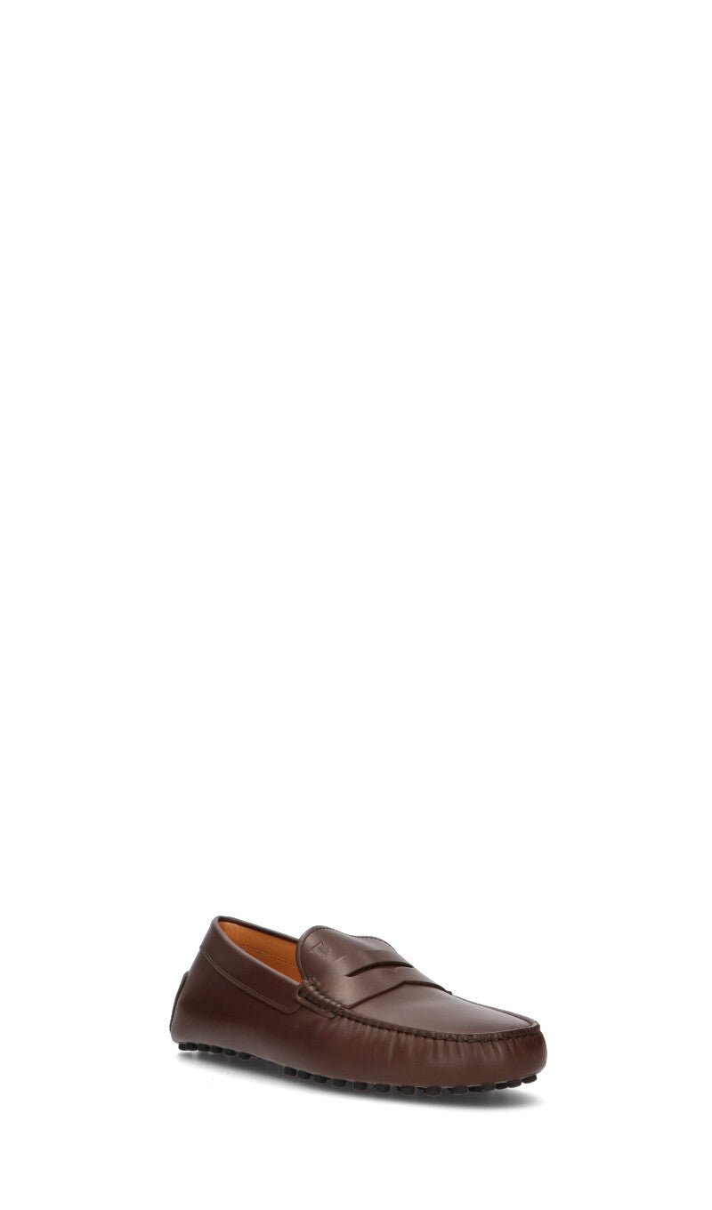 TOD'S Mocassino uomo marrone in pelle