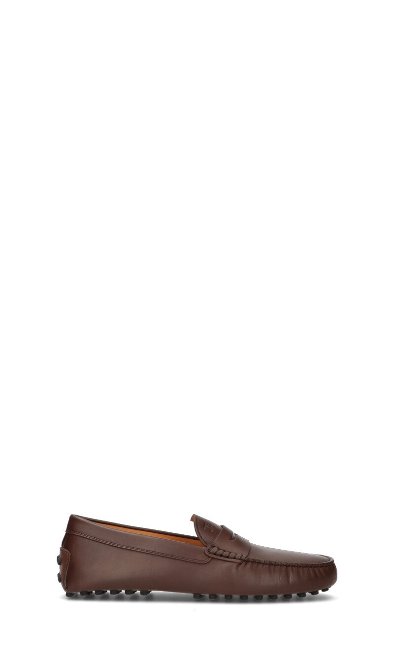 TOD'S Mocassino uomo marrone in pelle