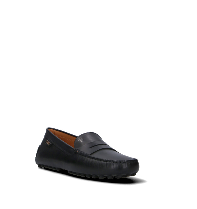 TODS Mocassino donna nero in pelle