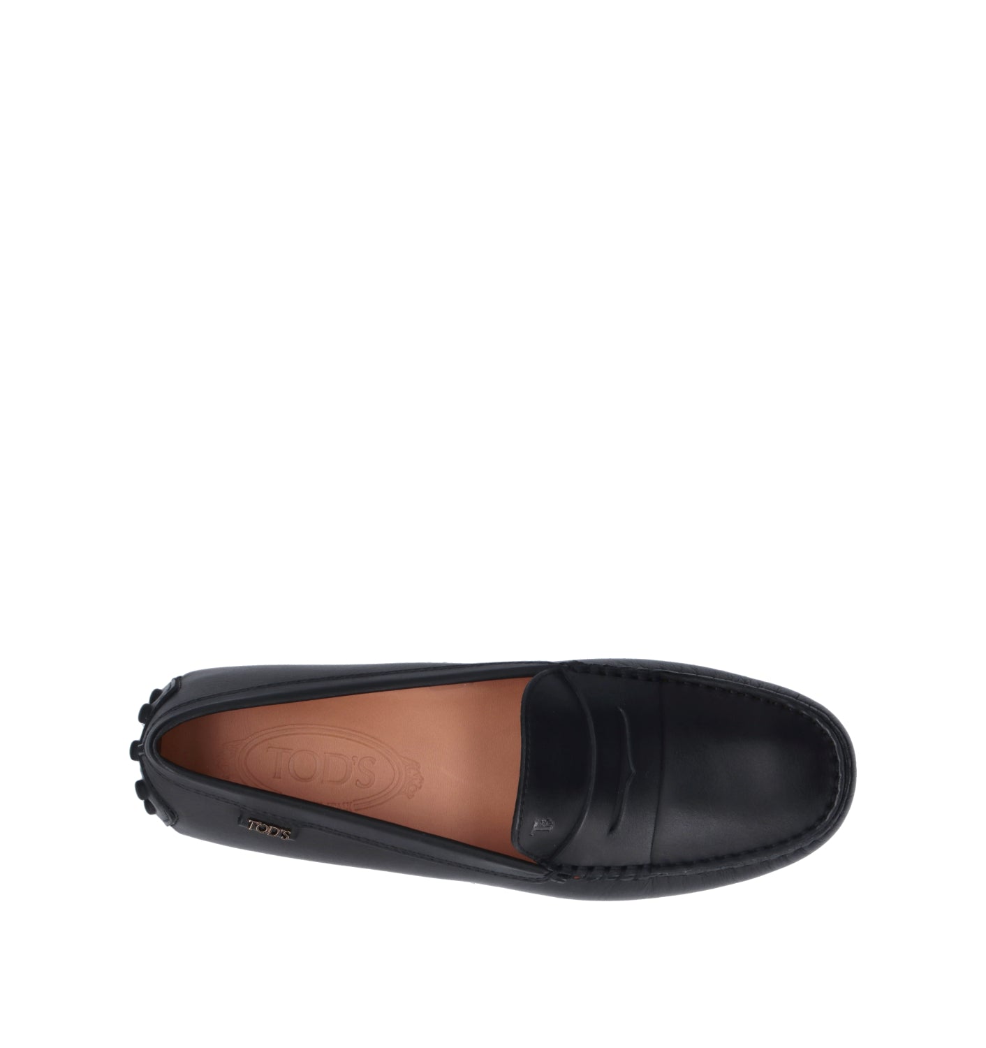 TODS Mocassino donna nero in pelle