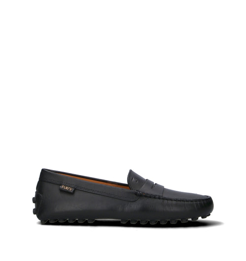 TODS Mocassino donna nero in pelle