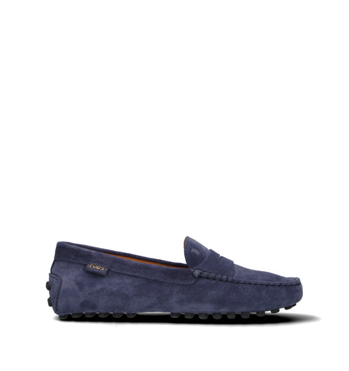 TODS Mocassino donna blu in suede