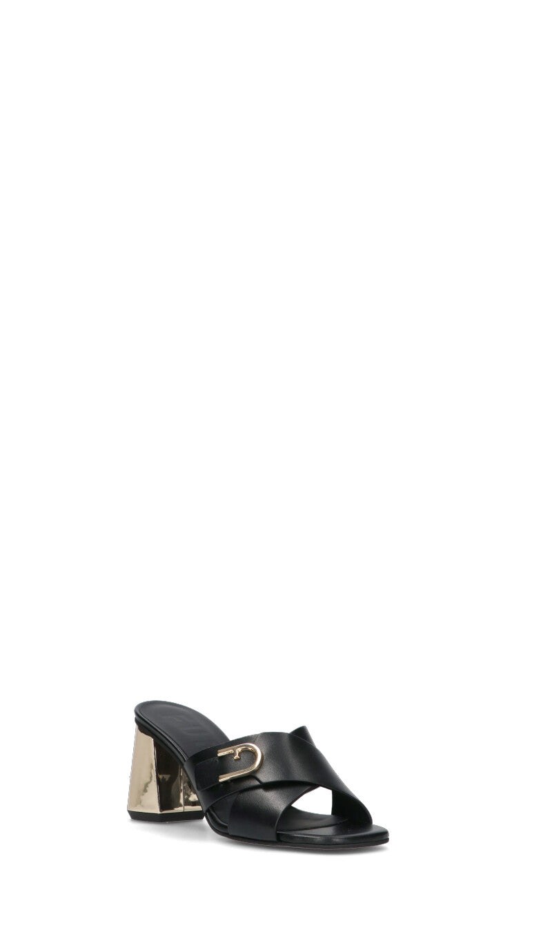 FURLA Sandalo donna nero in pelle