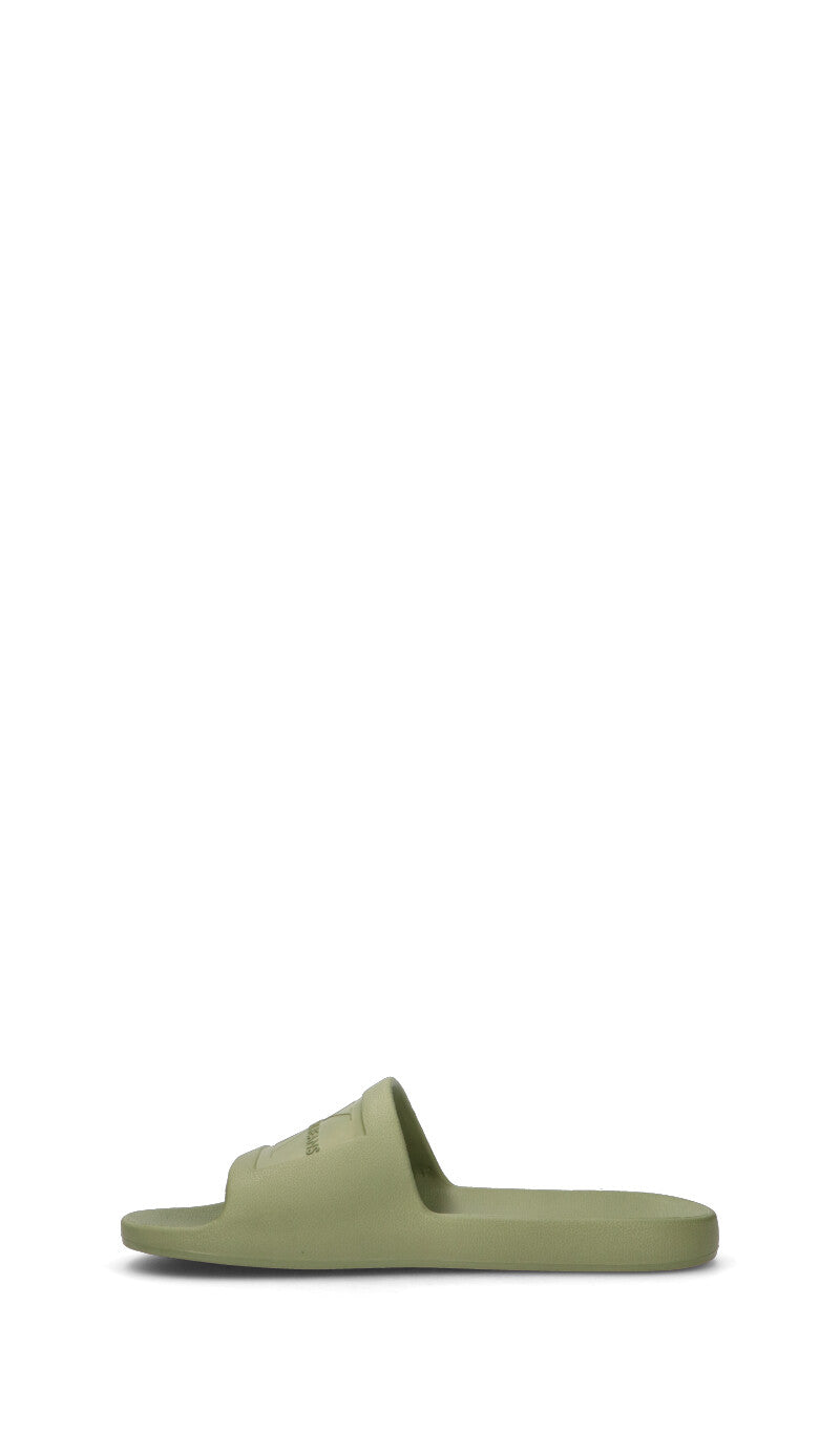 CALVIN KLEIN Ciabatta uomo verde militare
