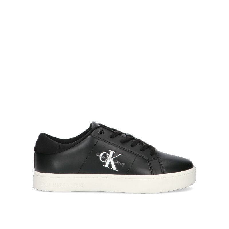 CALVIN KLEIN JEANS Sneaker uomo nera in pelle