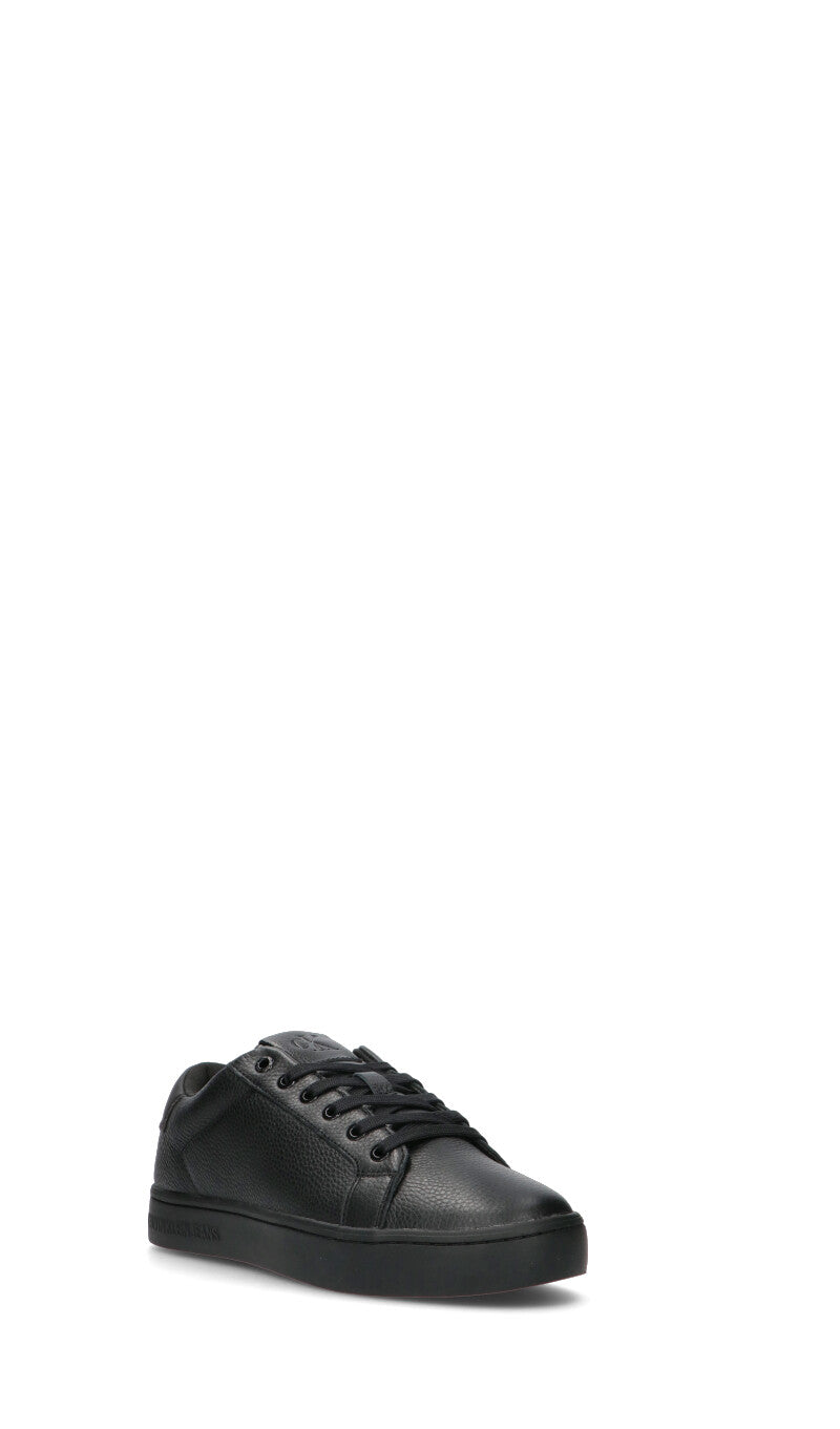 CALVIN KLEIN JEANS Sneaker uomo nera in pelle