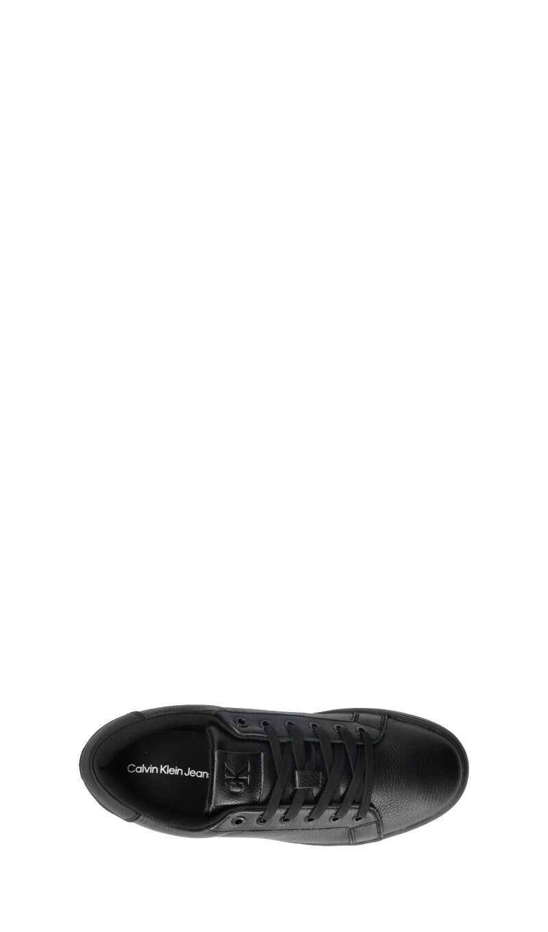 CALVIN KLEIN JEANS Sneaker uomo nera in pelle