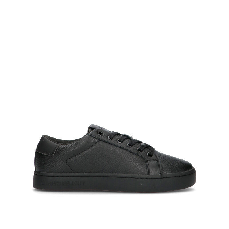 CALVIN KLEIN JEANS Sneaker uomo nera in pelle