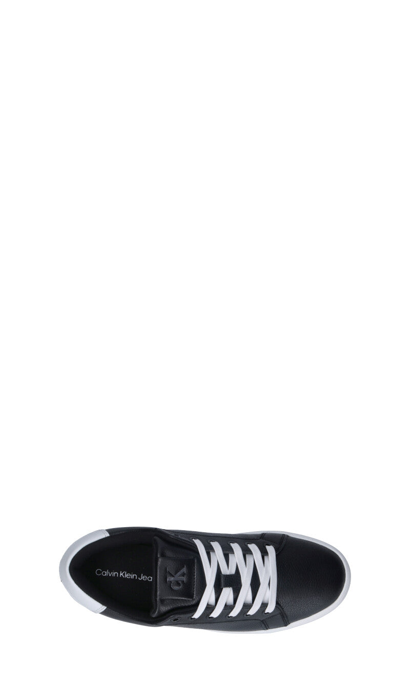 CALVIN KLEIN JEANS Sneaker uomo nera in pelle