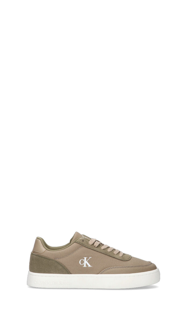 CALVIN KLEIN JEANS Sneaker uomo verde/beige