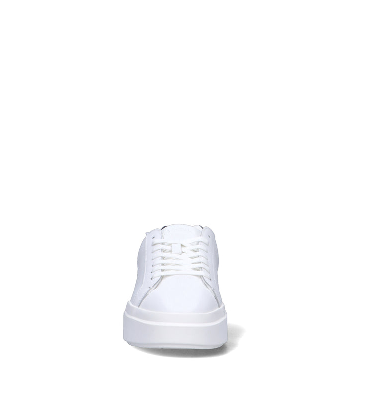 CALVIN KLEIN JEANS Sneaker uomo bianca/nera in pelle