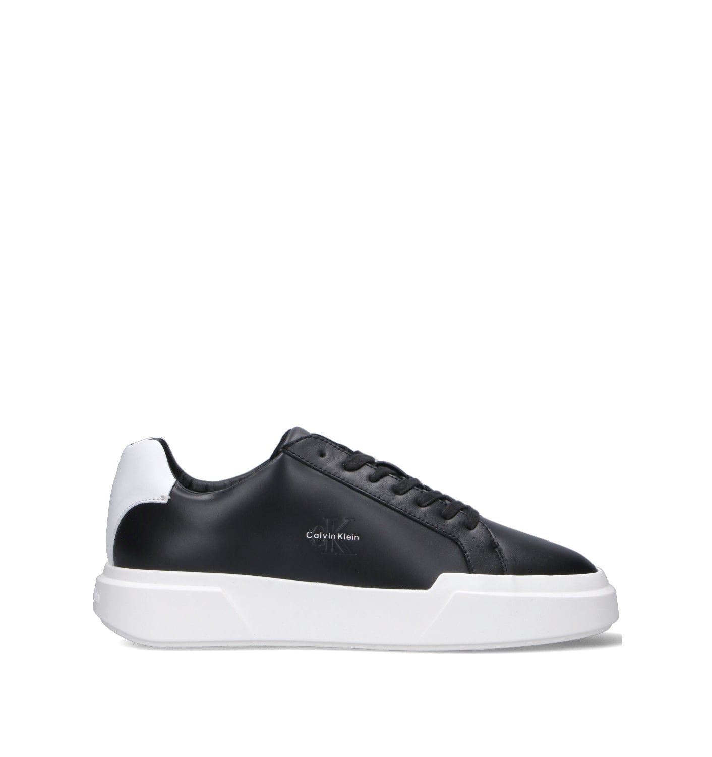 CALVIN KLEIN JEANS Sneaker uomo nera in pelle