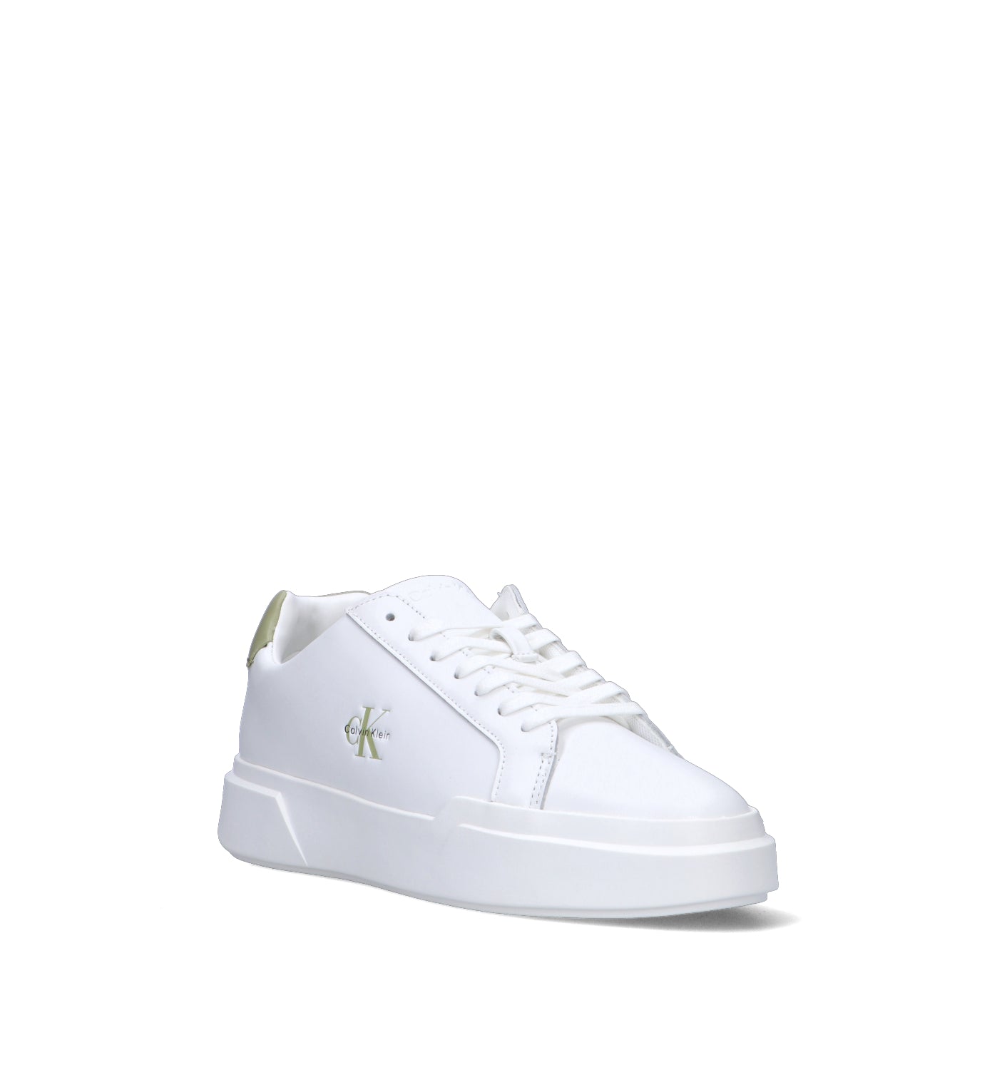 CALVIN KLEIN JEANS Sneaker uomo bianca in pelle