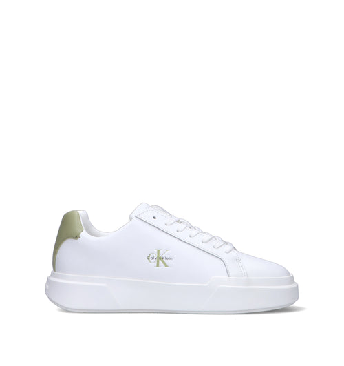 CALVIN KLEIN JEANS Sneaker uomo bianca in pelle