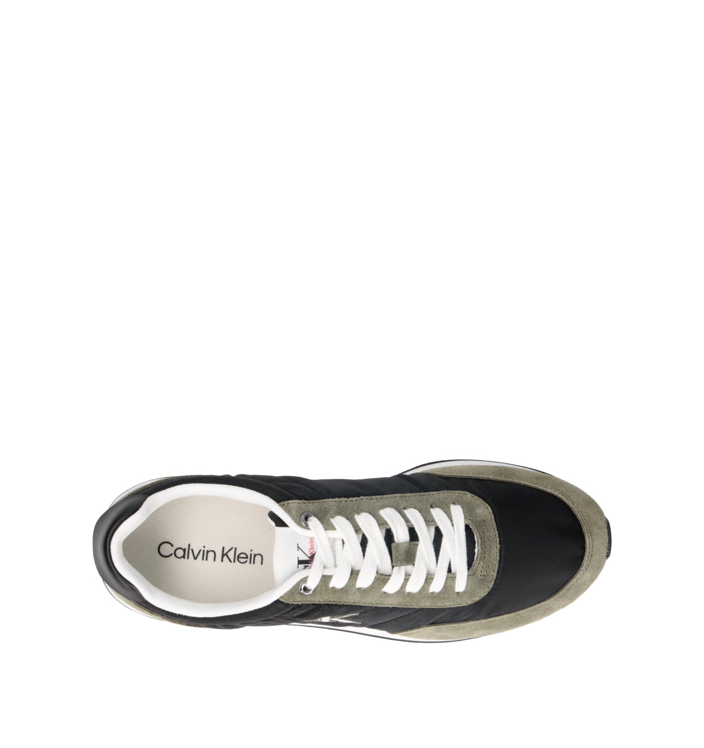 CALVIN KLEIN JEANS Sneaker uomo nera in suede