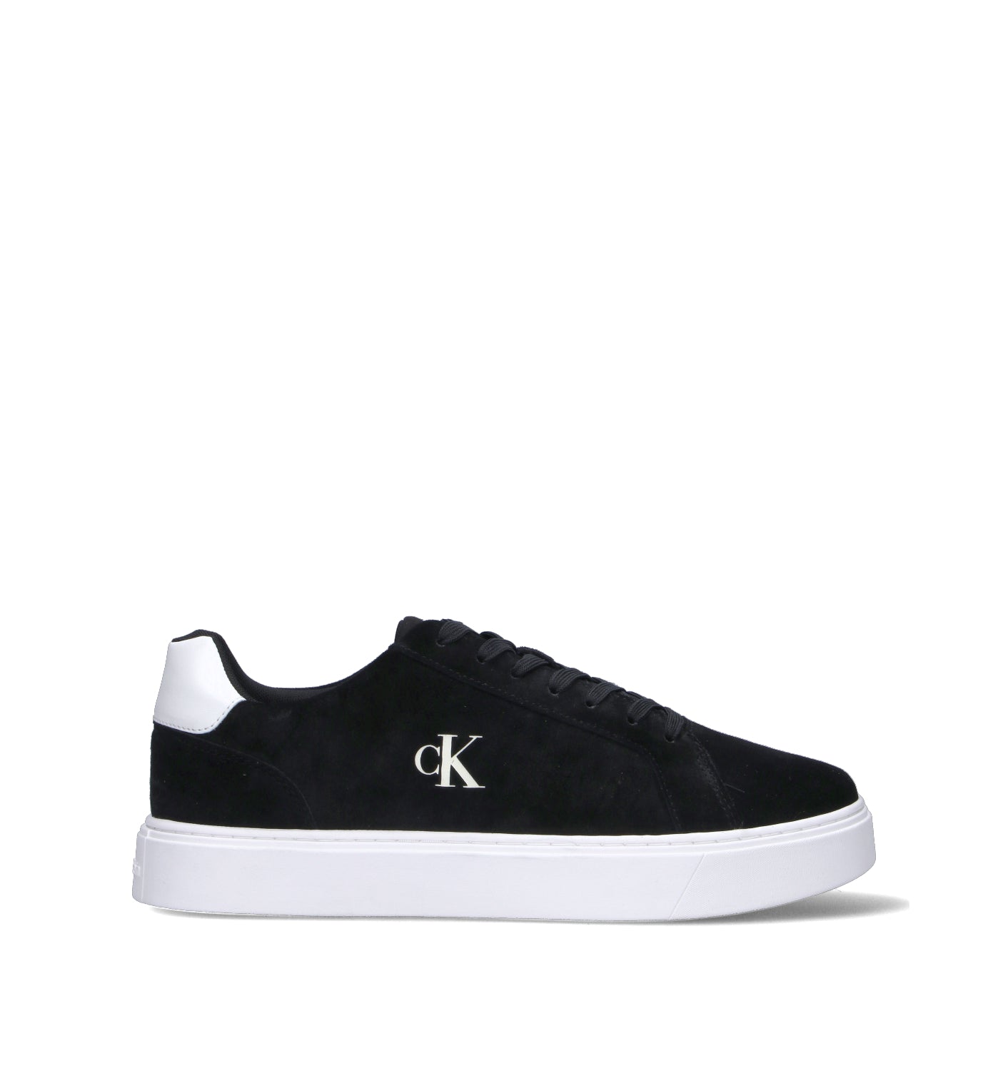 CALVIN KLEIN JEANS Sneaker uomo nera in suede