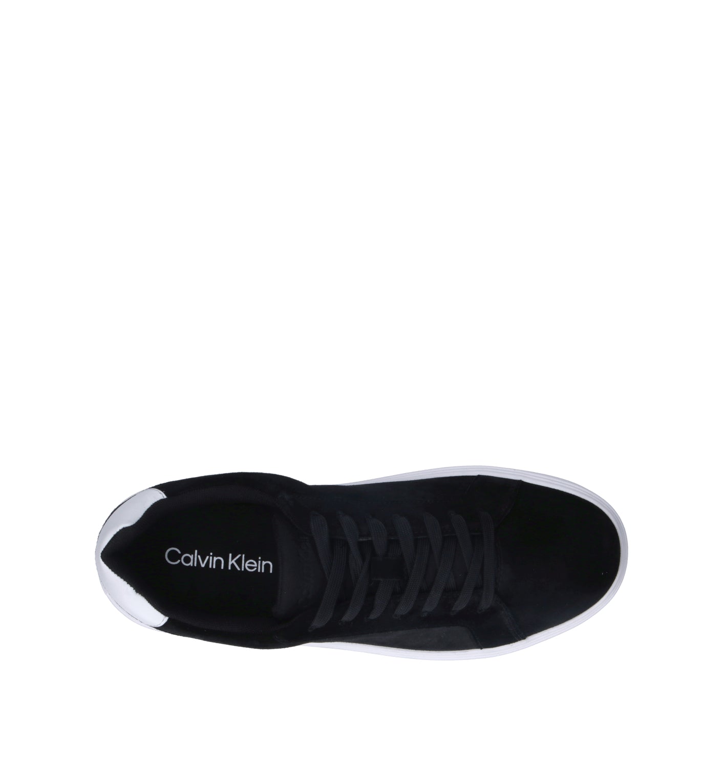 CALVIN KLEIN JEANS Sneaker uomo nera in suede