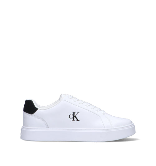 CALVIN KLEIN JEANS Sneaker uomo bianca/nera in pelle