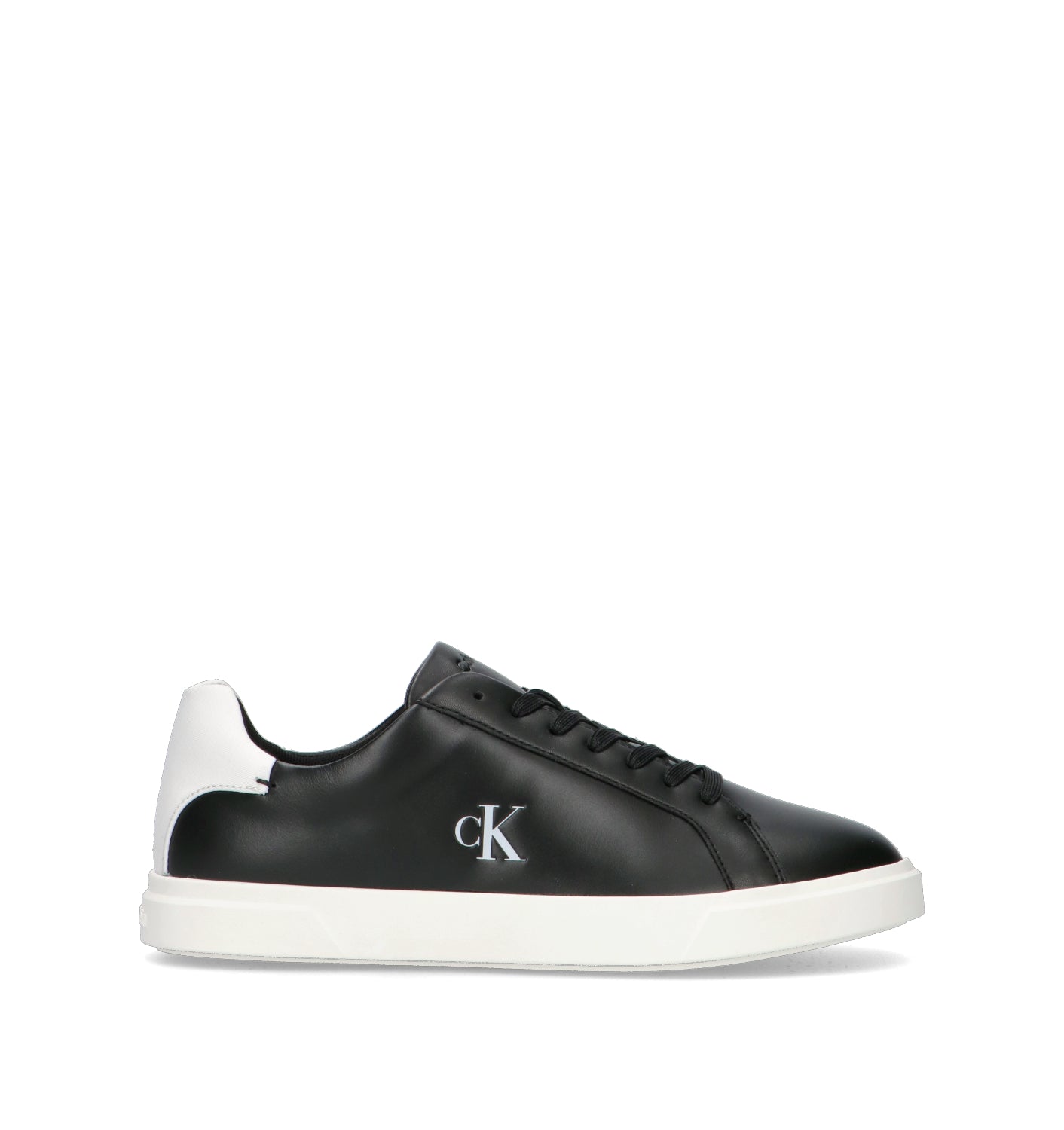 CALVIN KLEIN JEANS Sneaker uomo nera in pelle