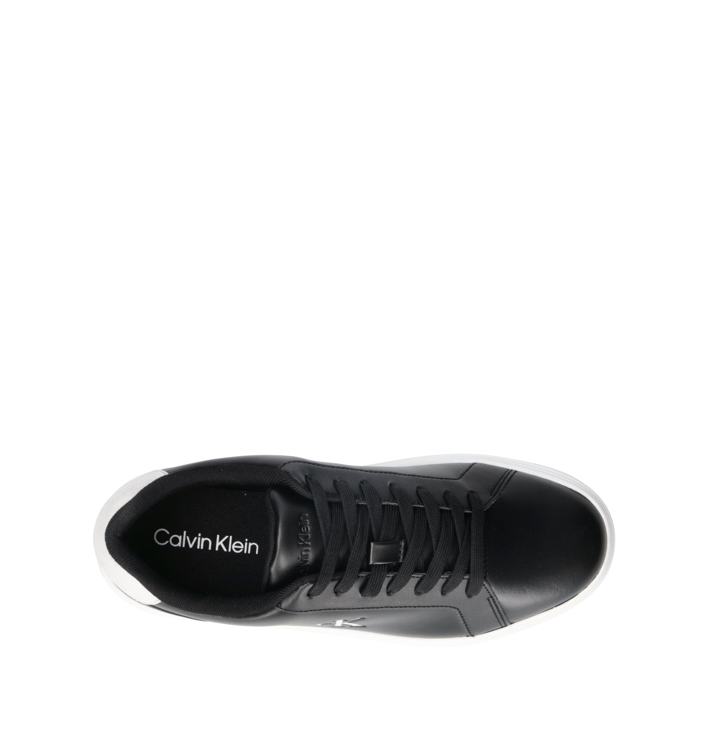 CALVIN KLEIN JEANS Sneaker uomo nera in pelle