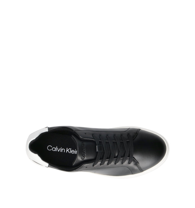 CALVIN KLEIN JEANS Sneaker uomo nera in pelle