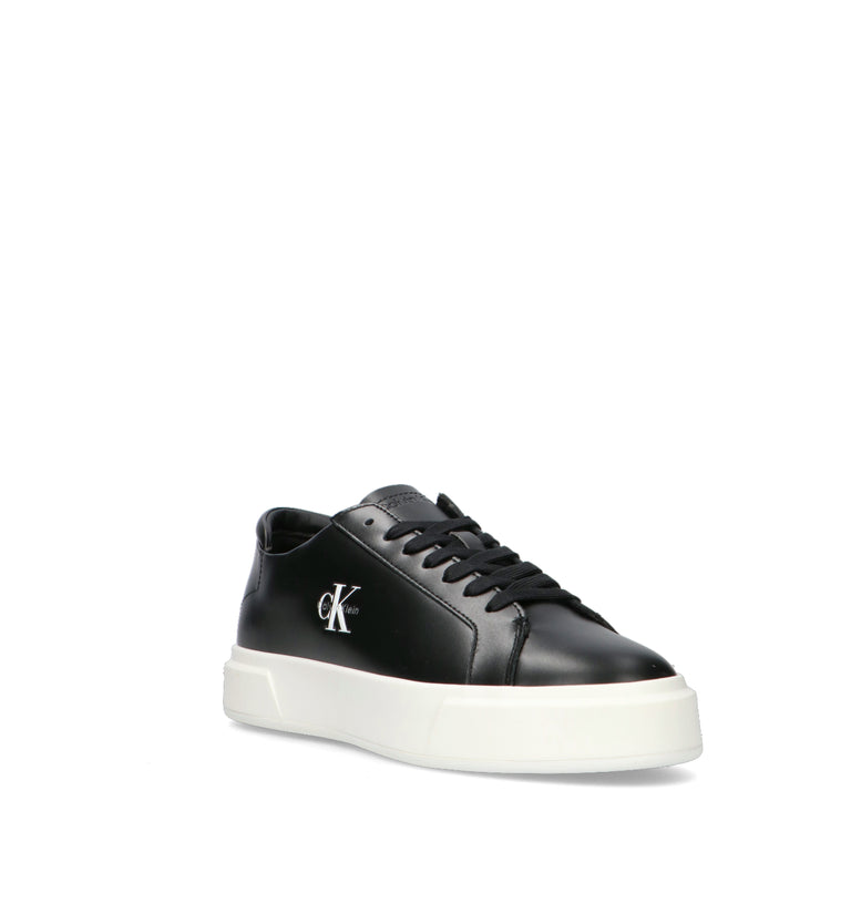 CALVIN KLEIN JEANS Sneaker uomo nera in pelle