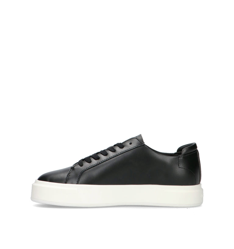 CALVIN KLEIN JEANS Sneaker uomo nera in pelle