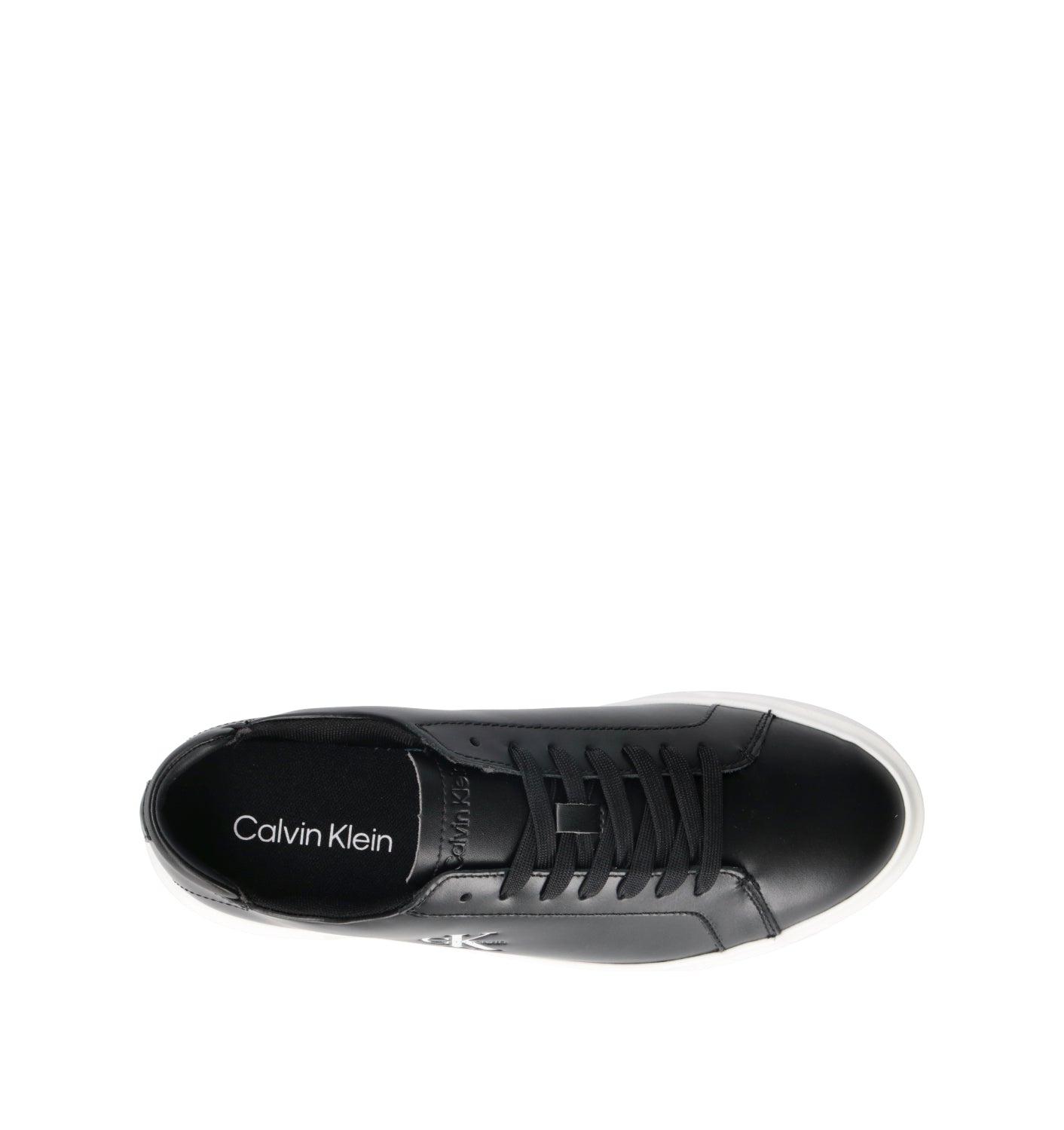 CALVIN KLEIN JEANS Sneaker uomo nera in pelle