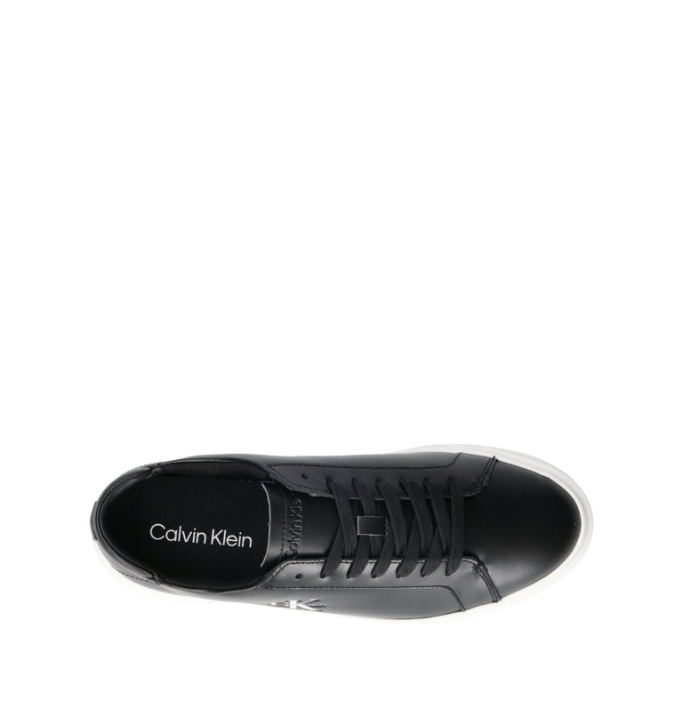CALVIN KLEIN JEANS Sneaker uomo nera in pelle