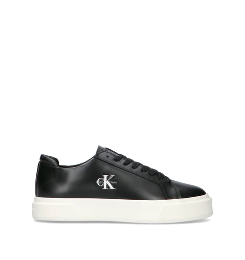 CALVIN KLEIN JEANS Sneaker uomo nera in pelle