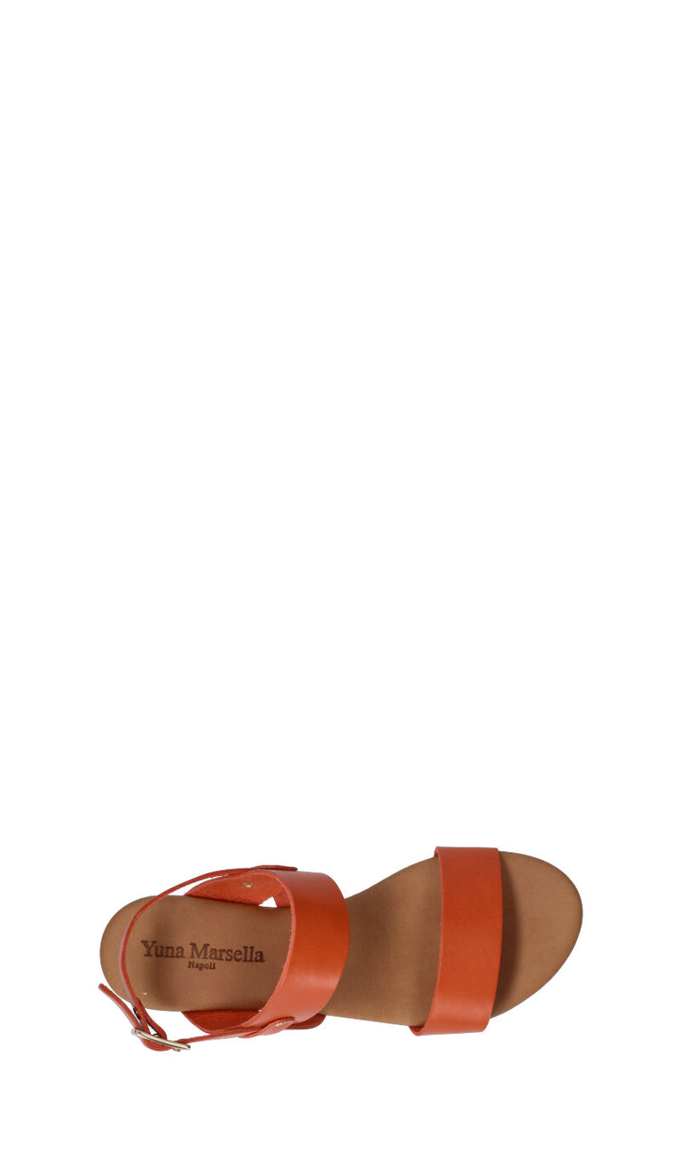 YUNA MARSELLA Sandalo donna arancione in pelle