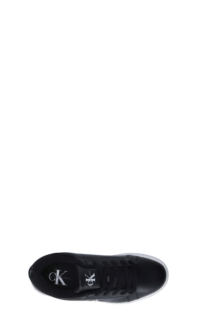 CALVIN KLEIN JEANS Sneaker donna nera in pelle