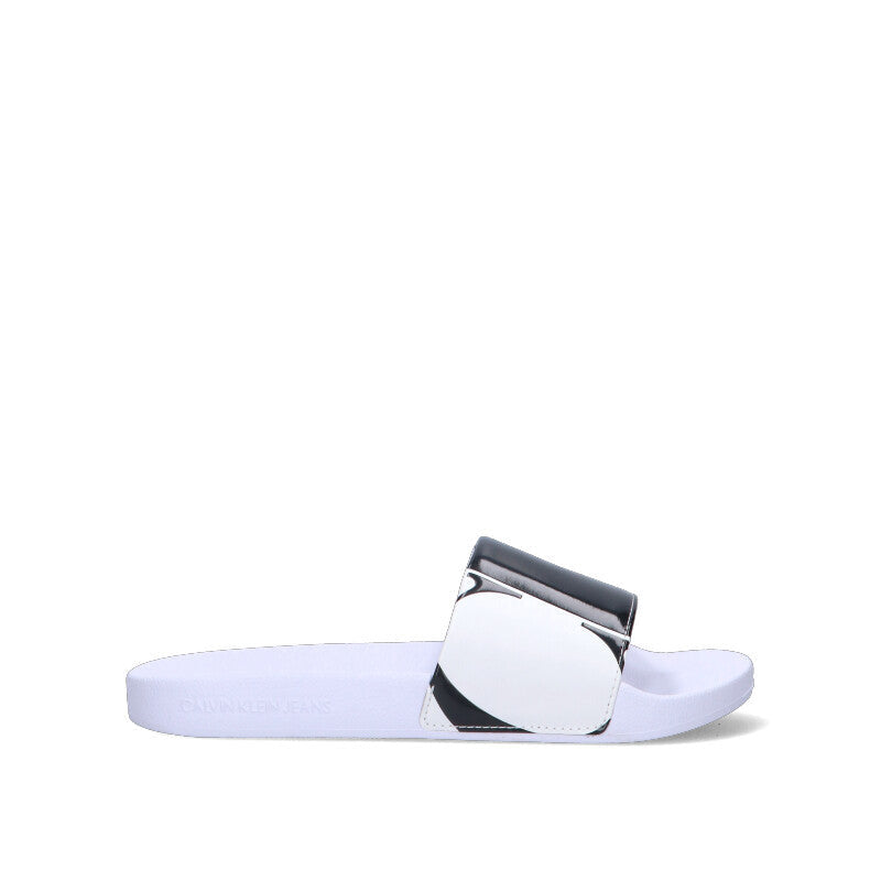 TOMMY HILFIGER Ciabatta donna bianca/nera