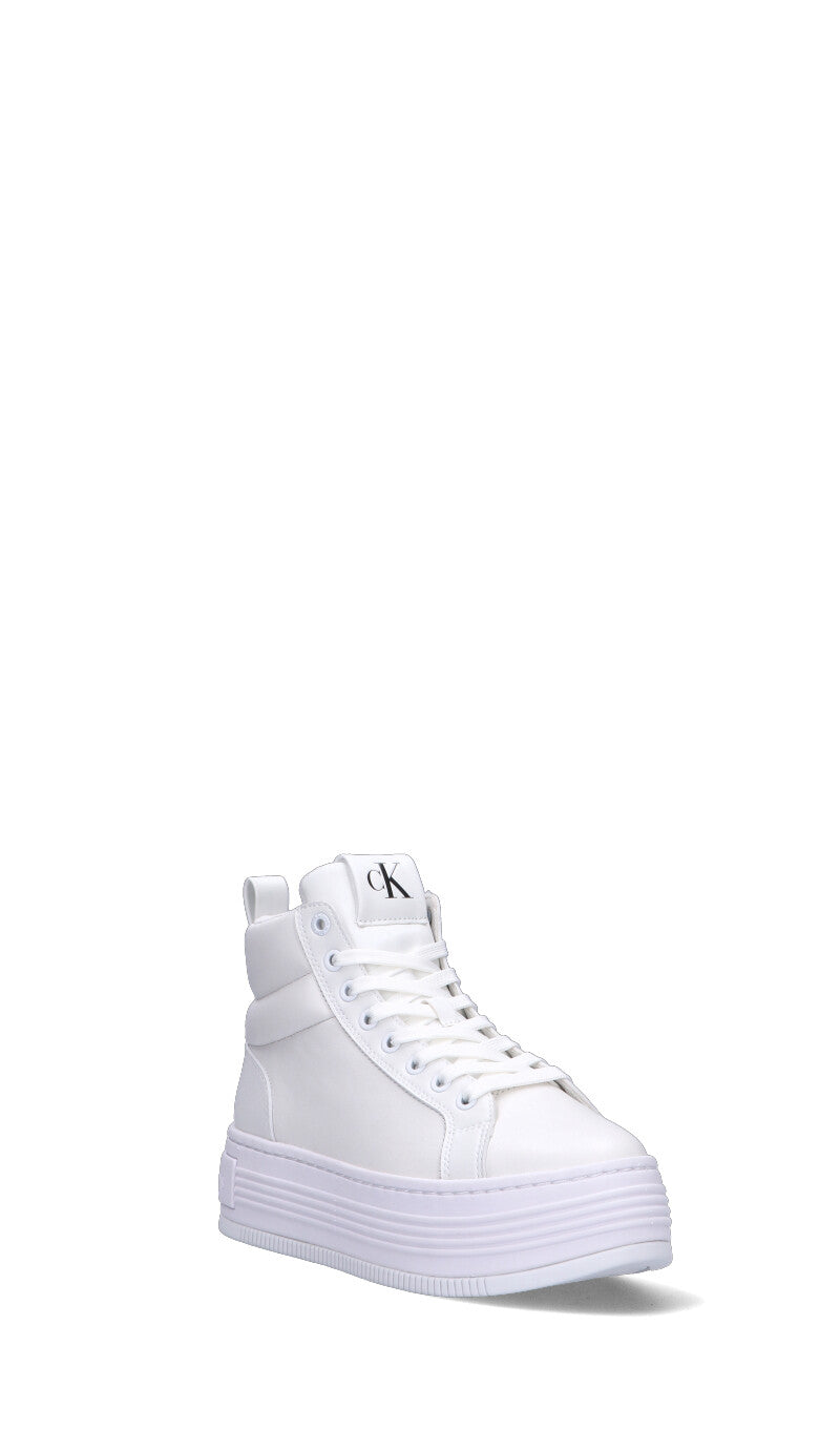 CALVIN KLEIN JEANS Polacco donna bianco in pelle